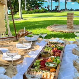 Airlie Beach Hens Picnic Package Grassy Set Up